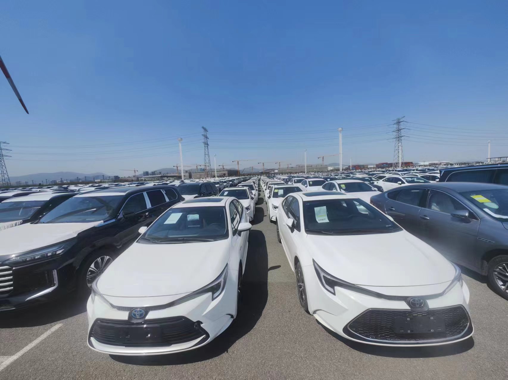 Сборка автомобилей компании Fuzhou AutoZBT на экспорт, великолепная сцена на выставке в доке корабля